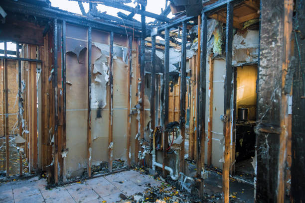 Professional Emergency Fire Cleanup technician working in Bayview, CA